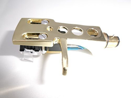 vergoldeter Tonabnehmerkopf mit mm Patrone für Gemini XL500 MK2, XL300, TT03, XLB D40, XLD D50 IV, TT02, SA 600 II, TT01, HD15, PT 1000, PT 2100, XL600 Plattenspieler