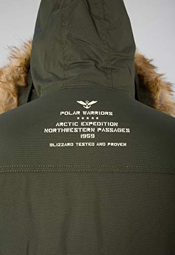 Alpha Industries Polar Jacket Parka, Verde (Dark Green), Small para Hombre
