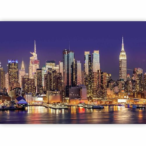 murando - Fototapete 300x210 cm - Vlies Tapete - Moderne Wanddeko - Design Tapete - Wandtapete - Wand Dekoration - Stadt City New York Manhattan Hochhaus Architektur d-B-0060-a-b