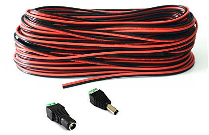 20m 2 Pin LED Streifen Verlängerungskabel LED Strip Anschlusskabel LED Verbinder für SMD 3528 2835 5050 5630 einfarbige LED Streifen und andere DC 12V,24V LED Beleuchtung
