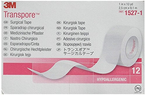Transpore 3M Klebeband, 2,5 cm x 9,1 m, Box: 12