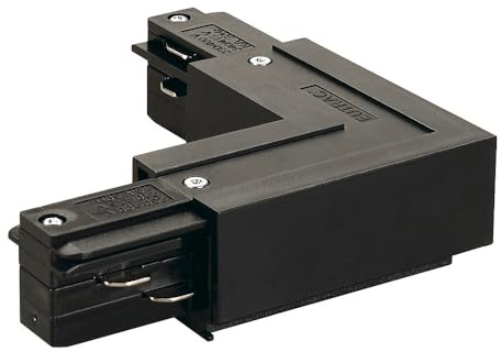 SLV L-VERBINDER, für EUTRAC Hochvolt 3Phasen-Aufbauschiene, Schwarz