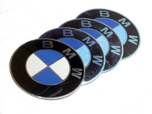 BMW (certains modèles de 74–00) hub Cap des emblèmes 64.5 mm de diamètre