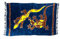 Ciffre Sarong Pareo Wickelrock Dhoti Lunghi Tuch Strandtuch Blau Gecko Batik Schal