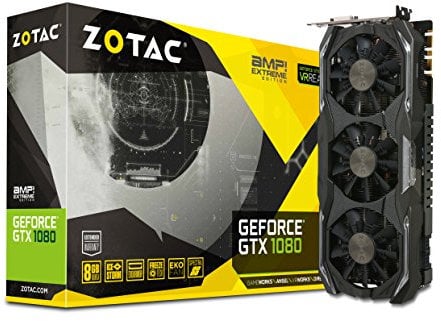 ZOTAC GeForce GTX 1080 8GB AMP! Extreme Edition ZT-P10800B-10P Three DP + HDMI + DVI Scheda Video Gaming VR Ready