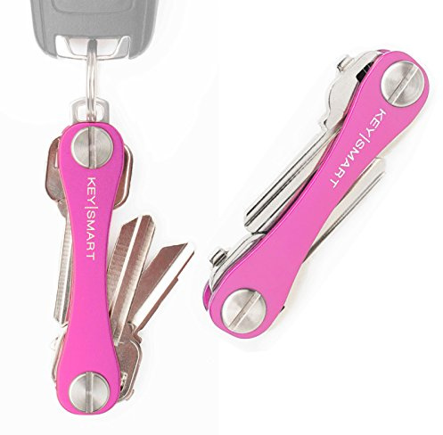 KeySmart 2 bis 8 Schlüssel Pink