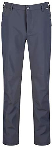 Regatta Fenton Pantalón Tejido Softshell Impermeable Trousers, Hombre, Seal Grey, 36