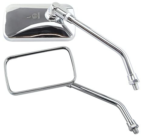 Motorrad Spiegel Motorrad Rückspiegel Set, E-geprüft, 2xM10 Rechtsgewinde