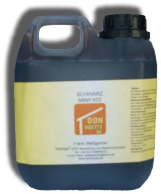DonHütte Holzbeize schwarz 1000 ml für Möbel und Türen, Wasserbasiert, 1 Liter