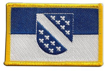 Aufnäher Patch Flagge Deutschland Stadt Kassel - 8 x 6 cm