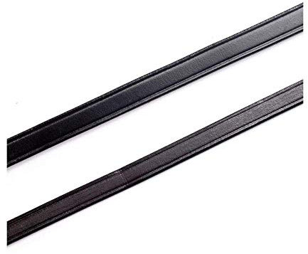 Reins Einfarbiges Leder Billet Verschlüsse schwarz oder braun - Braun, Pony 1/2