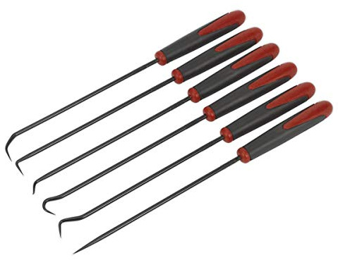 Sealey Ak5215 Pick and Hook Set 6Pc Extra-Long