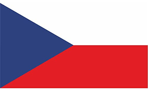 Indigos UG Auto Aufkleber Tschechische Republik 50 cm - LS44G glatt - Autoaufkleber Fahne - Sticker Flagge - Heckscheibe, Spoiler, Tuning - UV-beständig und selbstklebend