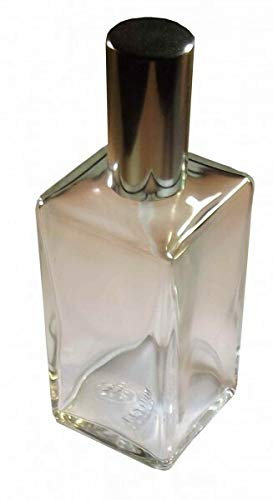 5 Flakon leer 100 ml mit Zerstäuberpumpe und Kappe silber Carina