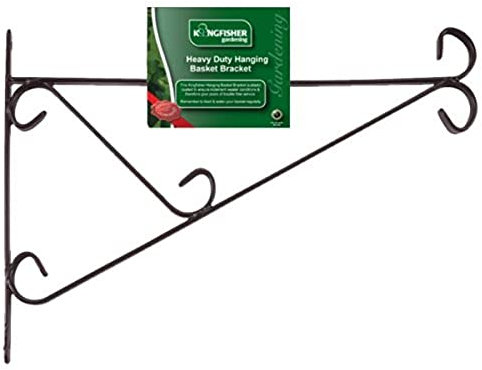 Kingfisher HBB16B 16-Inch Heavy Duty Hanging Basket Bracket - Silver