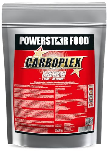 Powerstar Carboplex Kohlenhydrate-Komplex 2500g - für den Weight Gainer | Deutsche Herstellung - Alternative zu Cluster Dextrin - Kohlenhydratepulver für Weight Gainer und Kraftsport Carbo Komplex