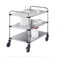 kaiserkraft | Edelstahl-Tischwagen VARITHEK SERVO+ | LxBxH 1070 x 670 x 950 mm | Ladefläche 1000 x 600 mm | 3 Etagen | Tragfähigkeit 150 kg