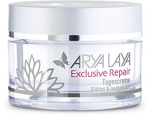 ARYA LAYA Exclusive Repair Tagescreme, 50 ml – Anti-Aging Creme für viele Hauttypen, Gesichts-Creme mit 5-fach Wirkung gegen Zeichen der Zeit, vegan