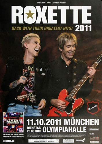 Roxette - Greatest Hits, München 2011 » Konzertplakat/Premium Poster | Live Konzert Veranstaltung | DIN A1 «