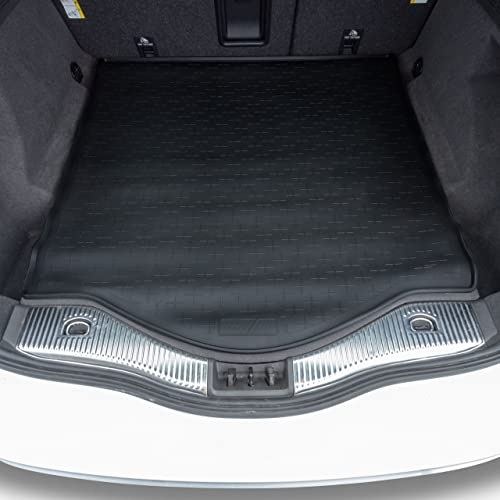 Travall CargoMat Boot Liner Compatible with Ford Mondeo Estate (2014-2022) Premium Tailored to Fit Car Floor Boot Mat Waterproof Black Rubber Dog Friendly Car Specific Boot Protector