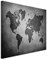 Sinus Art 50x70cm Wandbild Fotoleinwand Bild in Schwarz Weiss Alte Weltkarte