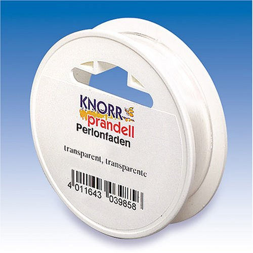 KnorrPrandell 8048304 Perlonfaden, 50 m - 0.3 mm Durchmesser, transparent