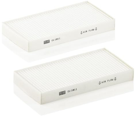 MANN-FILTER CU 1811-2 Cabin Air Filter (set of 2) - for Cars + Transporters