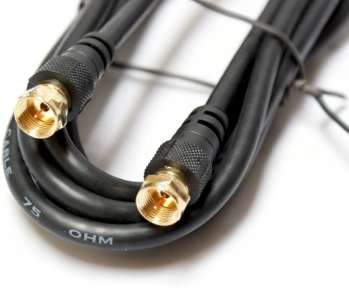 Loops 3m F-Connector Male to Plug Cable/Lead - Patch/Fly Satellite Sky Screw Type TV