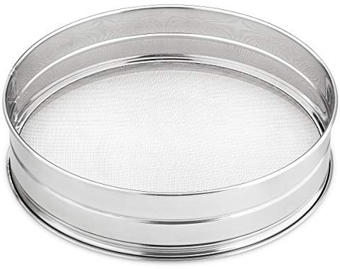 thermohauser Sieb groß (Edelstahl rostfrei), fein, Maschenweite 2,0x2,0 mm, Durchm. 0,28 cm