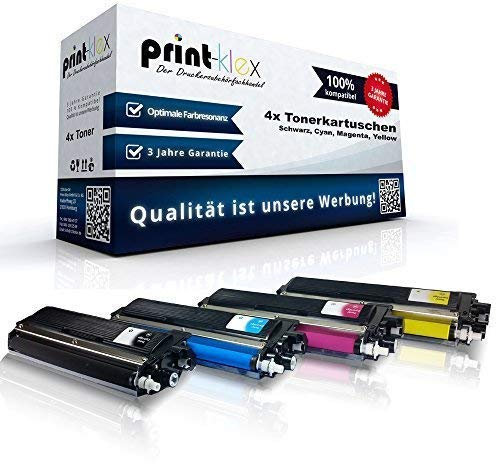 4X Print-Klex Tonerkartuschen kompatibel für Brother MFC 9450CN MFC 9840CDW TN 135-BK TN 135-C TN 135-M TN 135-Y Black Cyan Magenta Yellow Sparpack XXL