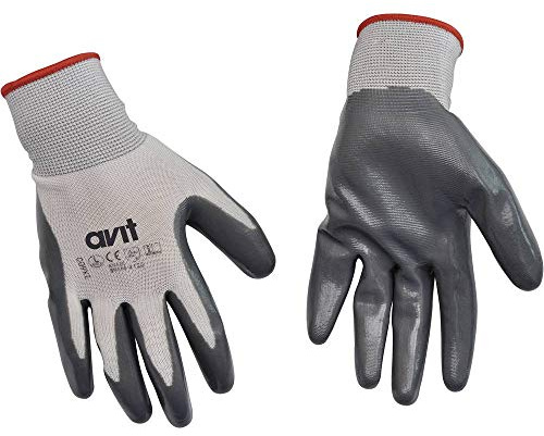 AVit Unisex Av13072 Arbeitshandschuhe Nitrid beschichtet Gr e L, Mehrfarbig, L EU