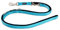 Wolters | Führleine Soft & Safe reflektierend aqua/schwarz | L 200 x B 2,5 cm