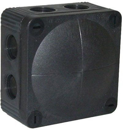 Wiska Combi 308/5/S IP66/67 Weatherproof Junction Box Black