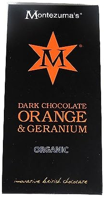 Montezuma's - Dark Chocolate Orange & Geranium - 100g (Case of 12)