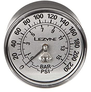 Lezyne pump, Manometer, Black/Silver, 1–Rp-Flgue-V2220