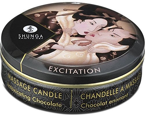 Shunga Massagekerze Excitation, Schokolade, 9046091, Weiß