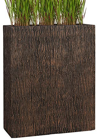 Pflanzwerk® Pflanzkübel Divider Wood Braun 92x80x30cm *Frostbeständig* *UV-Schutz* *Qualitätsware*