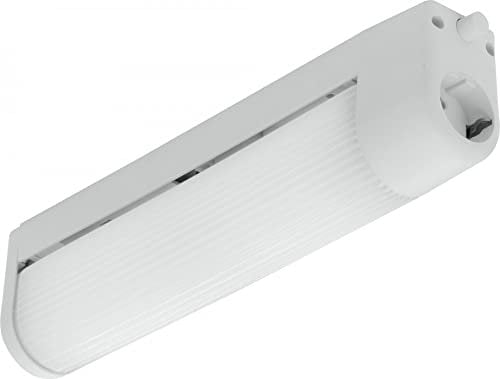 EGLO Wandlampe Bari 1, 2 flammige Spiegelleuchte mit Steckdose und Druckknopf, Wandleuchte aus Glas, Kunststoff in Weiß, Spiegellampe mit E14 Fassung, L 35 cm
