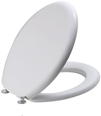 Saniplast Tango Sedile WC, Resina termoindurente, Bianco, 45x35.1x5.2 cm