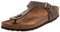 Birkenstock Gizeh Birko-Flor, Sandali Unisex - Adulto, Marrone (Mocca Nubuk), 38 (Normale)