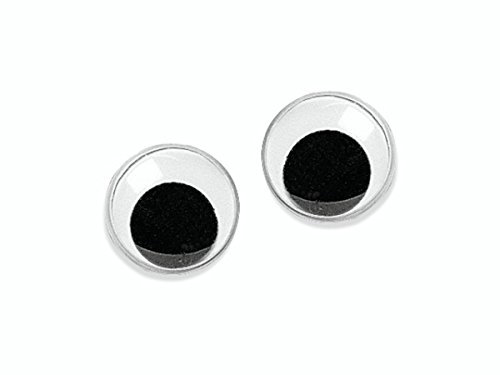 KnorrPrandell 2480255 Wackelaugen, 25 mm Durchmesser, schwarz-weiß