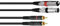 Stereo XLR DJ PA Cavo RCA Maschio/Maschio 1,5 m