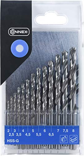 Connex COX972128 HSS-Bohrersatz 2-8 mm geschliffen 13-teilig