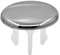Waschbecken Design Überlauf Abdeckung, Überlaufblende - KNOPPO® Set - 2 x Cap (chrom)