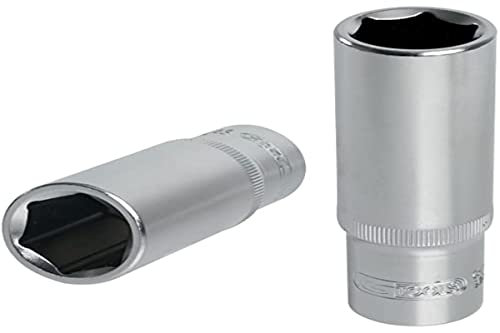 KS Tools 922.3860 - Douille longue 6 pans 3/8'' - 10mm - Gamme ULTIMATE® - En Chrome Vanadium - Finition chromée satinée