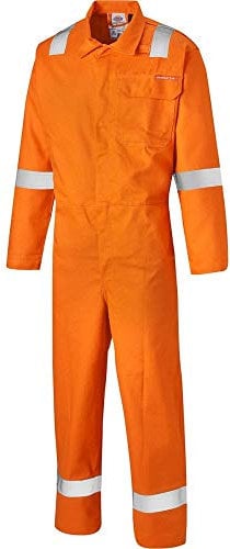 Dickies FR24/7TP Everyday Hi Vis Anti Static Flame Retardant Workwear Coverall Boilersuit (36T, Orange)