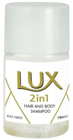 Lux Professional, 2in1 Duschgel und Shampoo, Körperpflege für Hotel & Pension, Hotelpackung 50 x 19 ml (Mini)