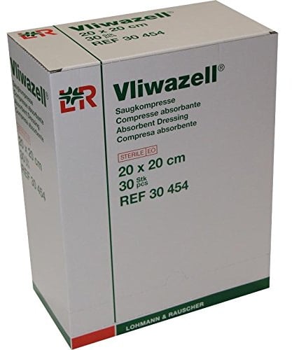 VLIWAZELL Saugkompressen 20x20 cm steril 30 St