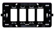 Bticino magic - Soporte hasta 4 mecanismos caja rectangular magic