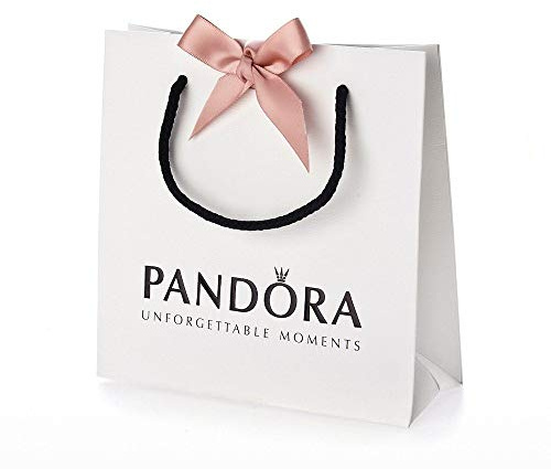 Pandora Gift Bag with Pink Ribbon 16 x 16cm